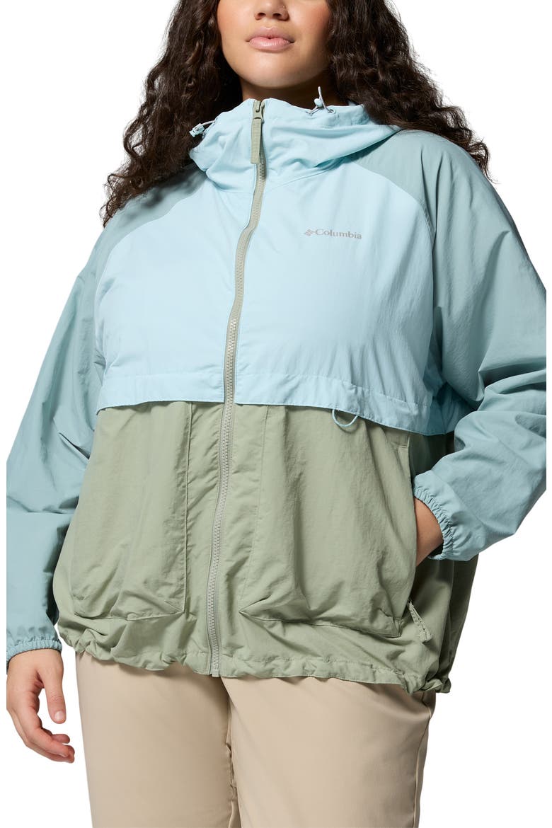 Spire Valley Water Repellent Windbreaker, Main, color, SAFARI/ MARINE LIGHT/ BLUE