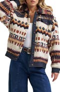 Wrangler Fair Isle Faux Shearling Jacket