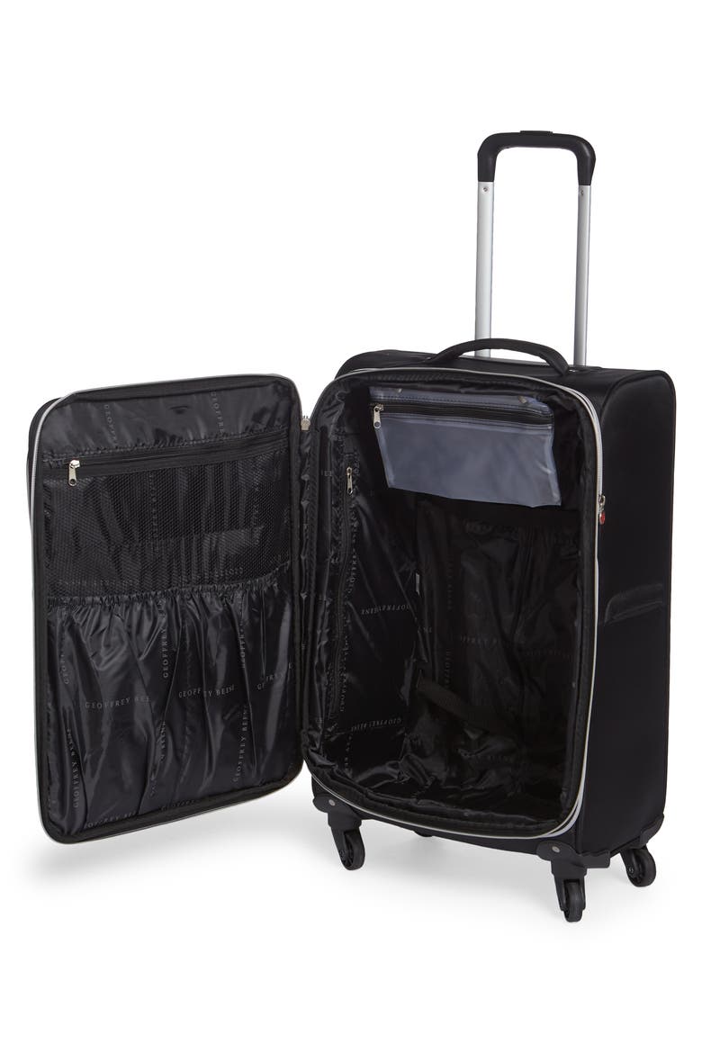 3-Piece Ultra Lightweight Wheeled Luggage Set, Alternate, color, BLACK