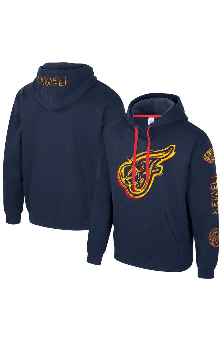 Stadium Essentials Unisex Stadium Essentials Navy Indiana Fever Elementized Pullover Hoodie, Main, color, 