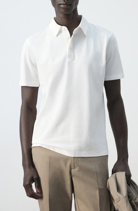 Slim Fit Stretch Cotton Blend Piqué Polo