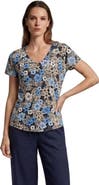 Lords of Harlech Tropical Mix Womens V-neck Printed Top