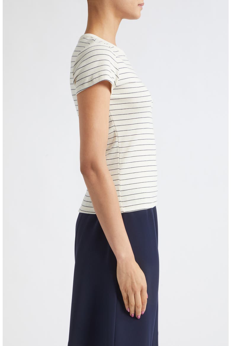 Nando Stripe Cotton T-Shirt, Alternate, color, NATURAL/ MIDNIGHT STRIPE