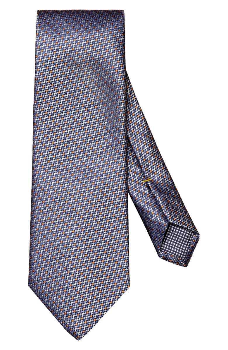 Eton Neat Silk Tie, Main, color, 
