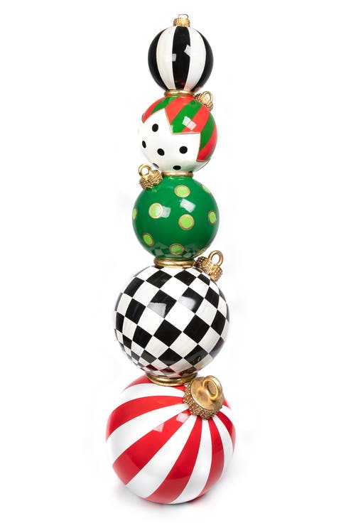Jolly Stacked Ornaments Christmas Trophy
