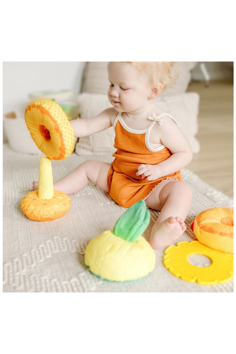Pineapple Soft Stacker Baby Toy, Alternate, color, NO COLOR