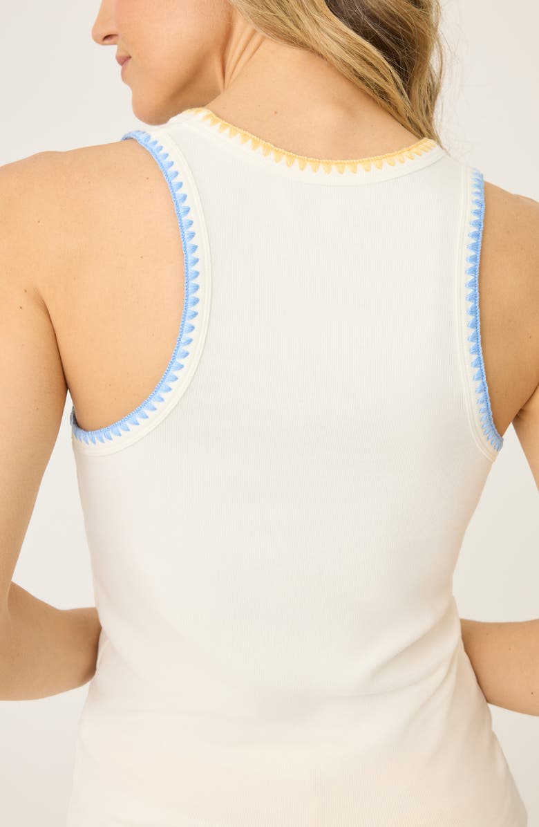 PJ Salvage Cabana Paradise Rib Sleep Tank, Alternate, color, 