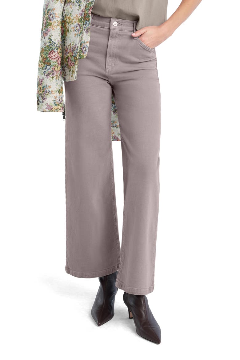 The Mischa Super High Waist Wide Leg Jeans, Main, color, SOFT TAUPE