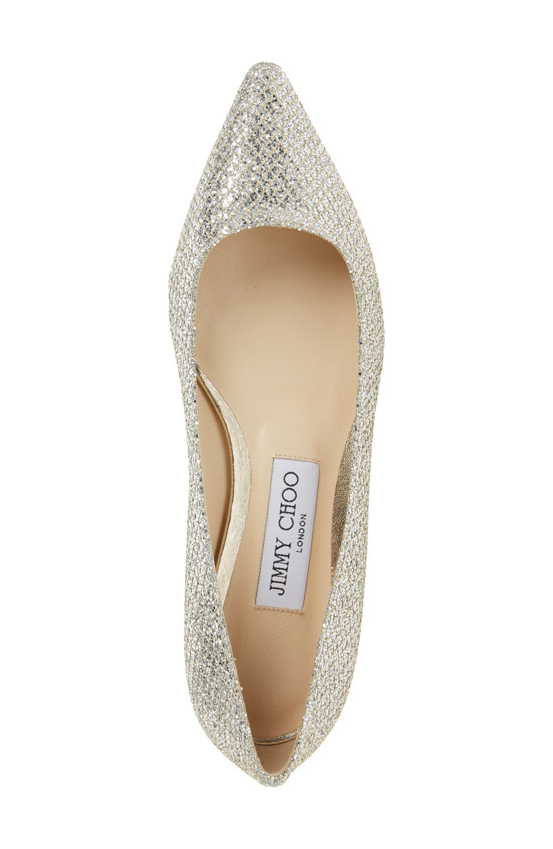 'Romy' Pointy Toe Flat, Alternate, color, CHAMPAGNE