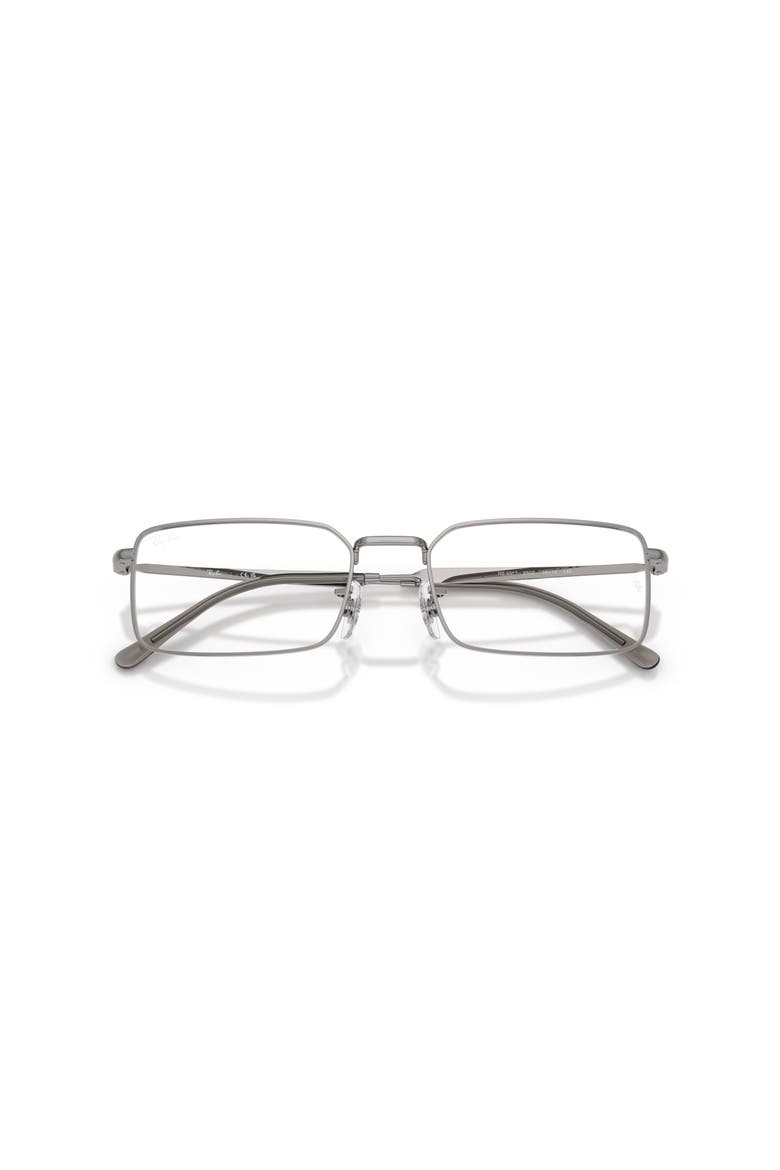 54mm Rectangle optical glasses, Alternate, color, Grey