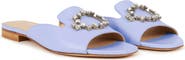AIMEE ANN LOU Cleo Crystal Slipper in Leather