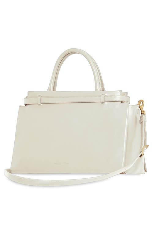 Rebecca Minkoff Insider Leather Shoulder Bag In Porcelain