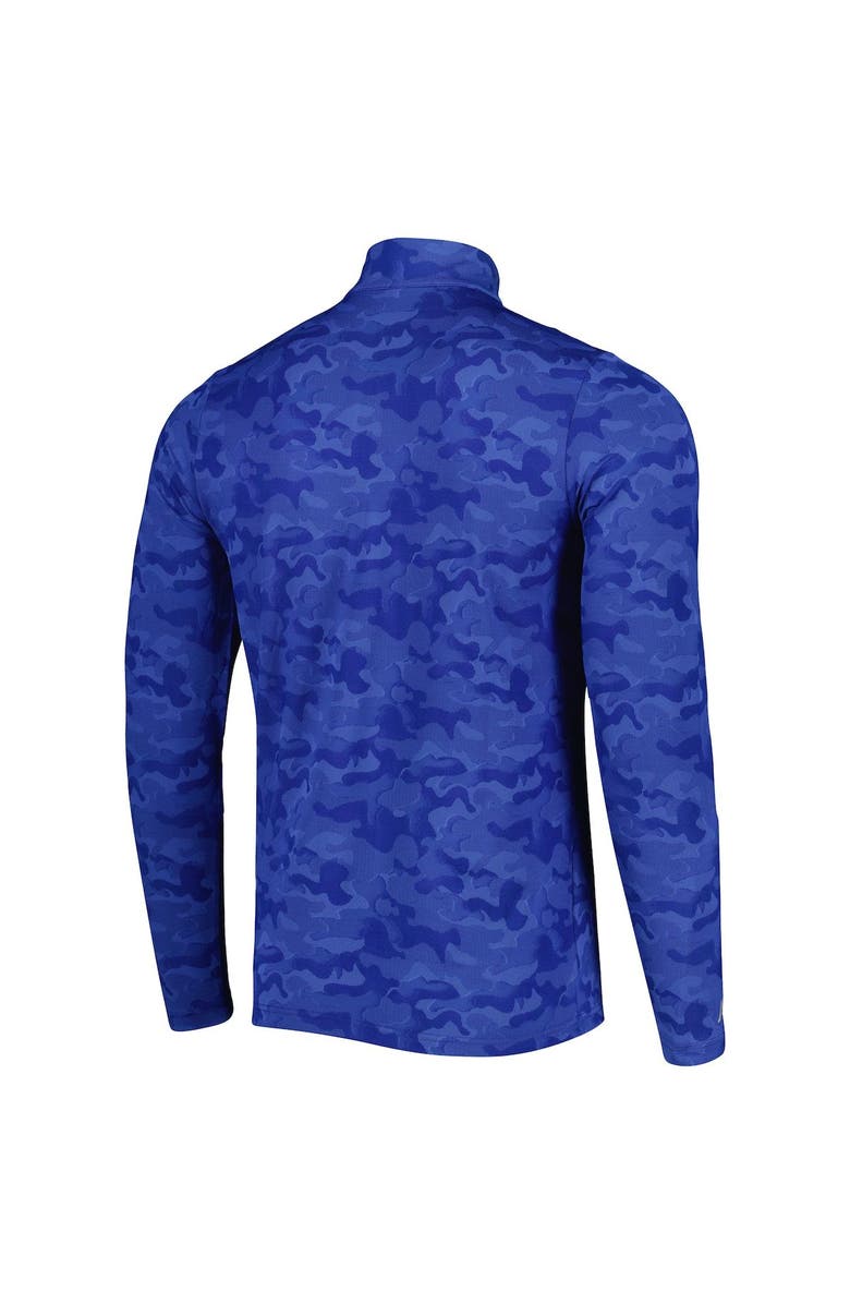 ANTIGUA Men's Antigua Royal New England Patriots Brigade Throwback Quarter-Zip Top, Alternate, color, Royal