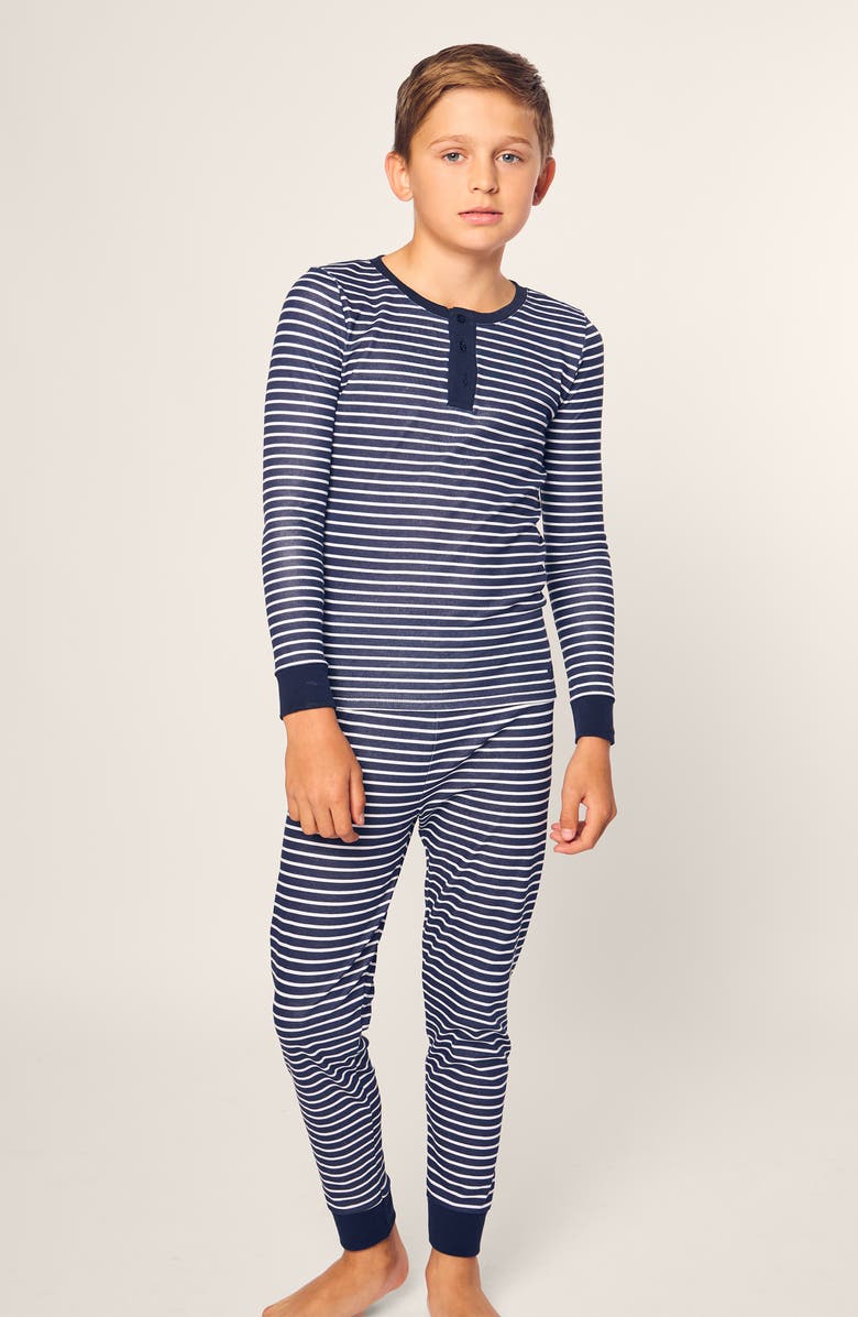 Petite Plume Kids' Fitted Two-Piece Pima Cotton Pajamas, Alternate, color,