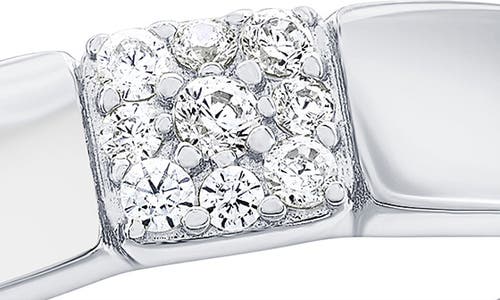 Shop Simona Pavé Cubic Zirconia Square Adjustable Ring