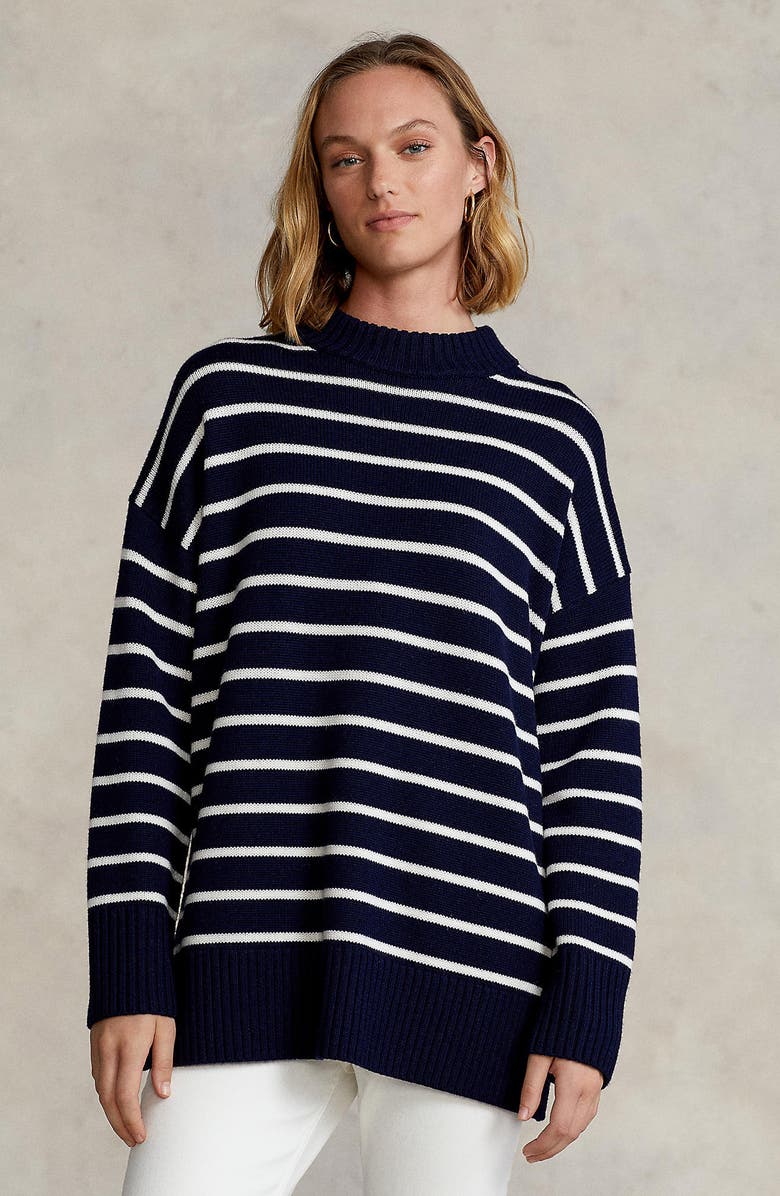 Polo Ralph Lauren Stripe Merino Wool Sweater, Alternate, color,