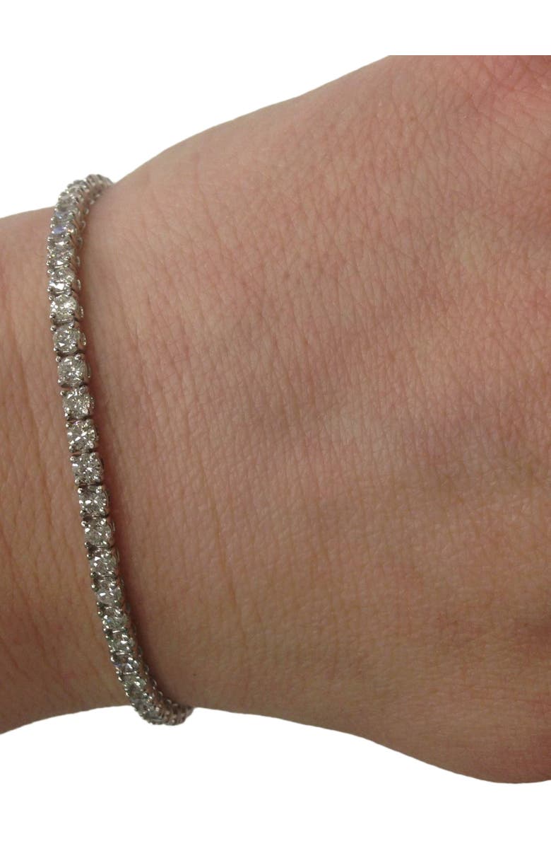Bliss Diamond Certified 4ct Diamond Tennis Bracelet 14K Gold 7" Lab Grown, Alternate, color, 