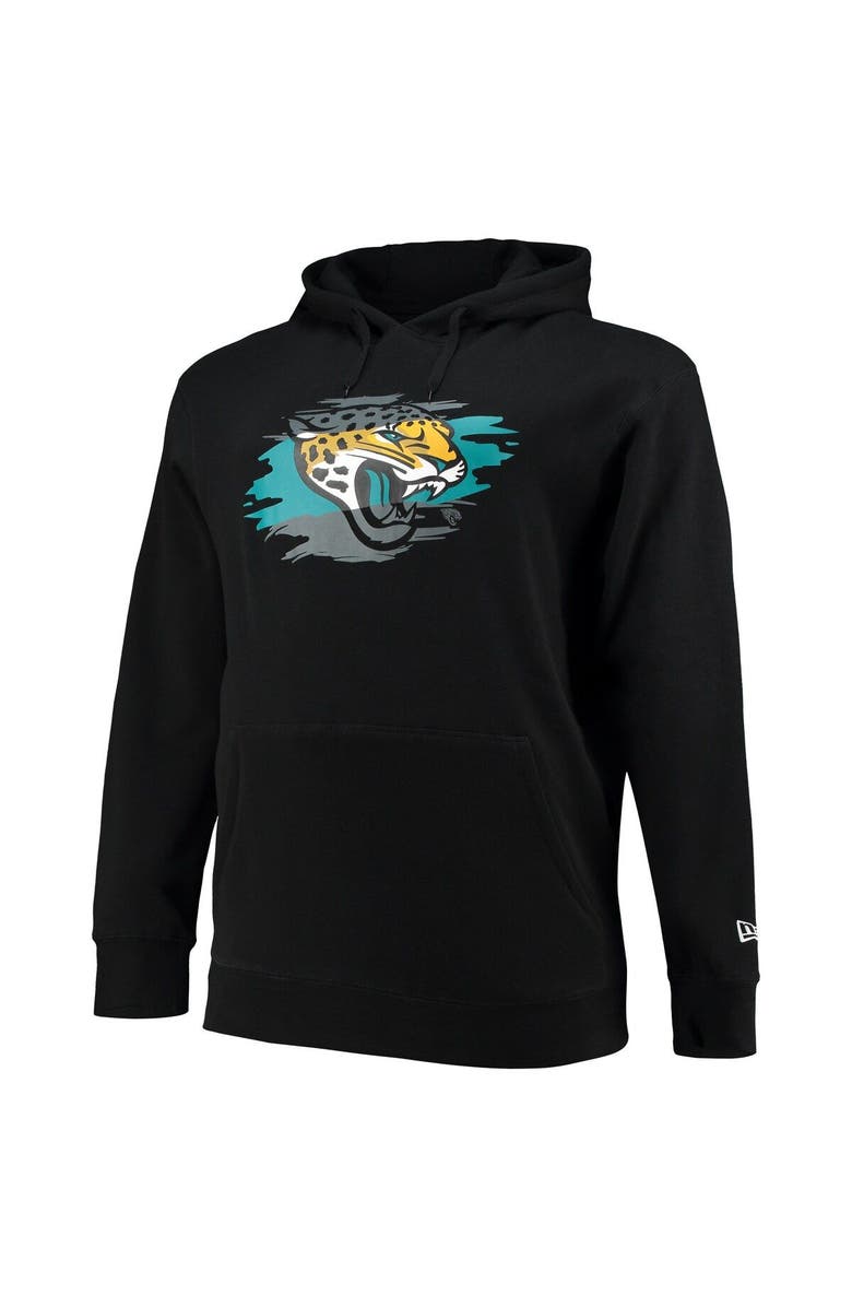New Era Men's New Era Black Jacksonville Jaguars Big & Tall Primary Logo Pullover Hoodie, Alternate, color, 