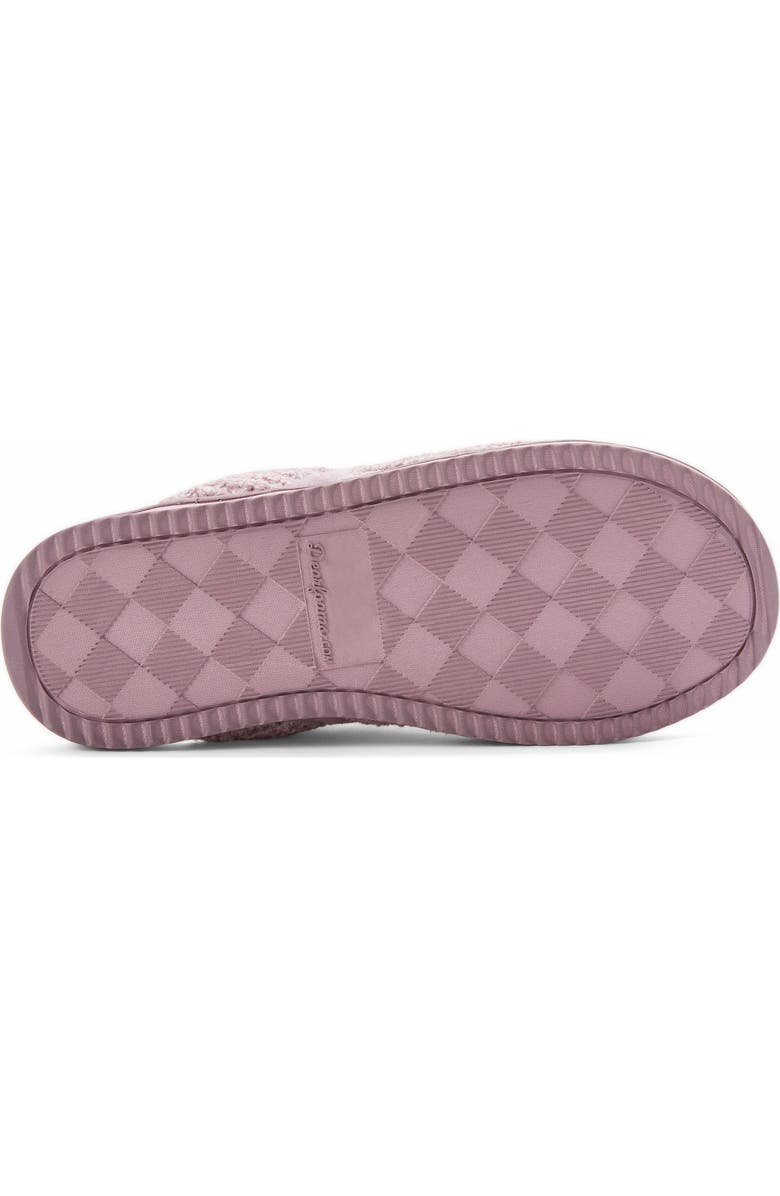 DEARFOAMS Serena Marled Chenille Scuff House Slipper, Alternate, color, Frosted Plum