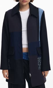 Desigual Patchwork Overcoat