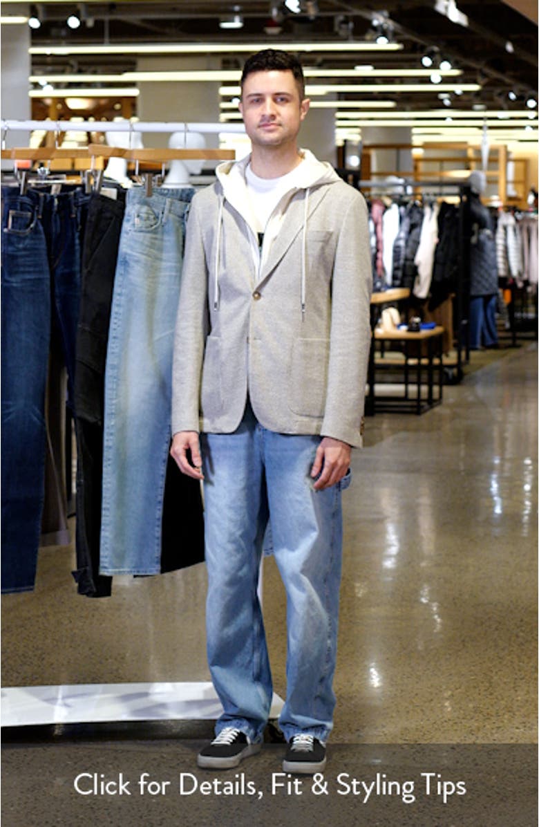 Hanry Knit Sport Coat with Removable Hooded Bib, sales video thumbnail