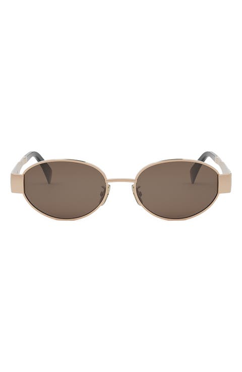 Triomphe 54mm Oval Sunglasses