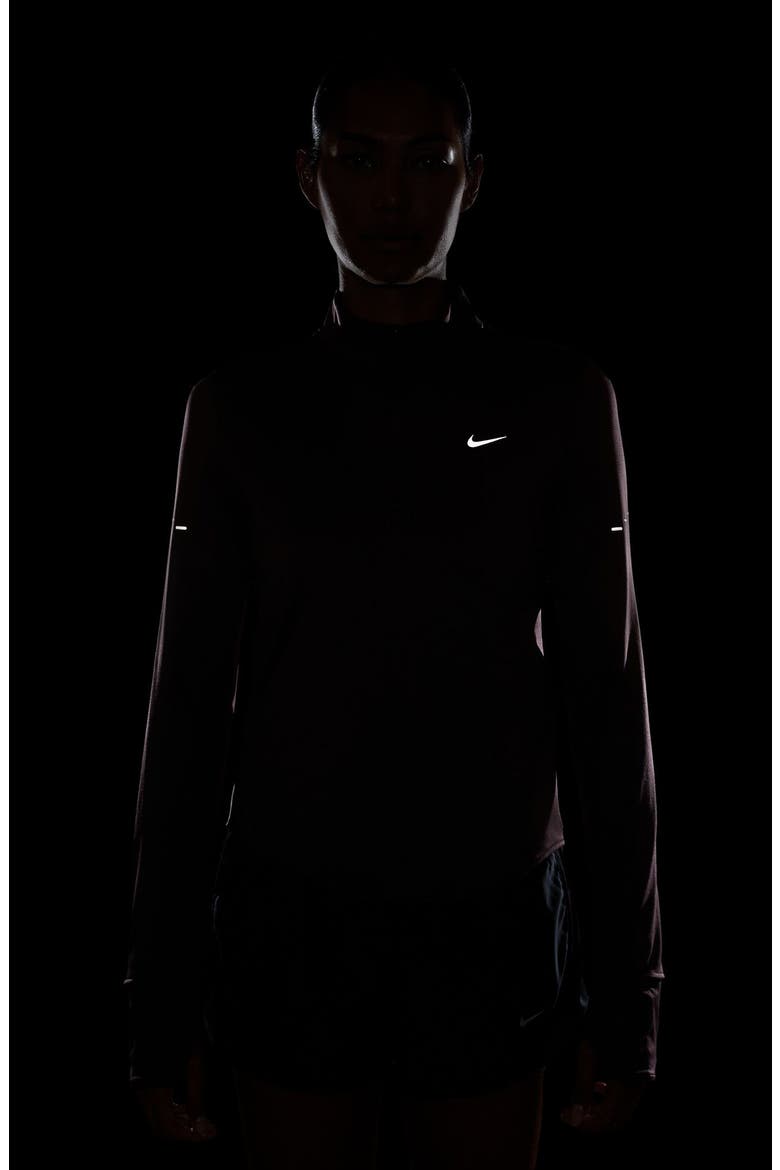 Swift Dri-FIT UV Half Zip Running Top, Alternate, color, PINK SMOKE