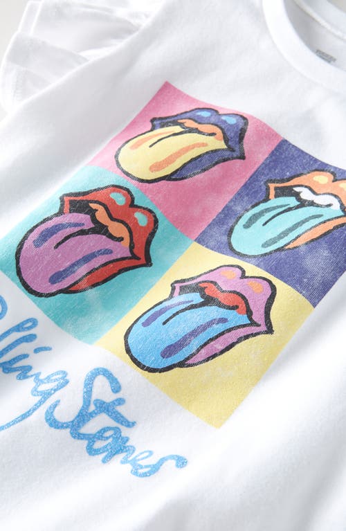 Tucker + Tate Kids' Flutter Sleeve Cotton Graphic T-shirt In White