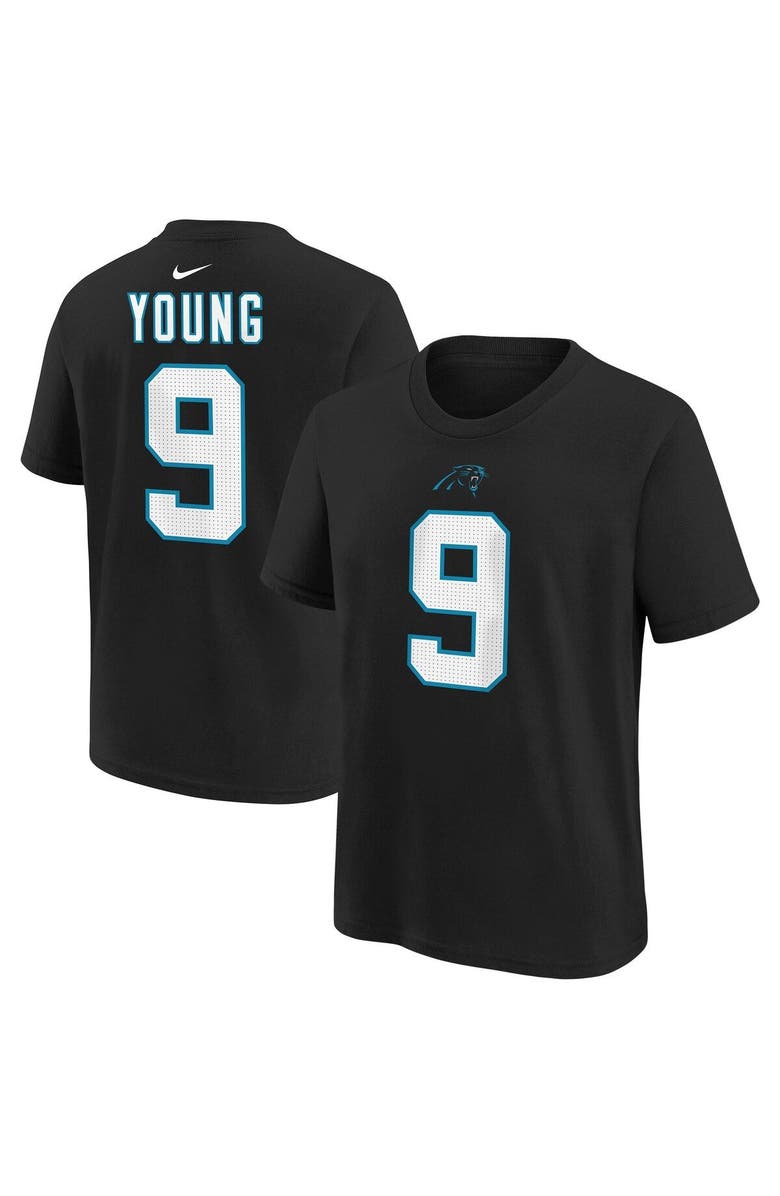 Nike Youth Nike Bryce Young Black Carolina Panthers Player Name & Number T-Shirt, Main, color, Black