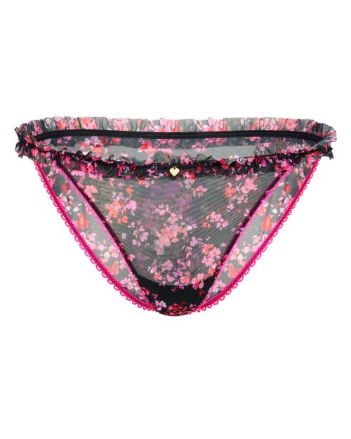 Adore Me Susie Bikini Panties In Floral Black