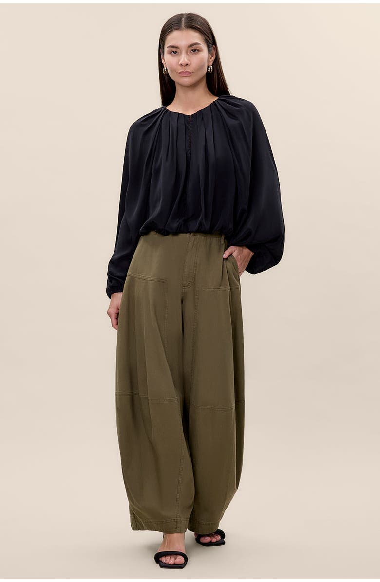 Rebecca Taylor Lillith Bubble Top, Alternate, color, Black