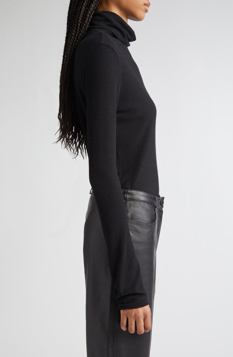 LOULOU DE SAISON Loulou Studio Turtleneck, Alternate, color, Black