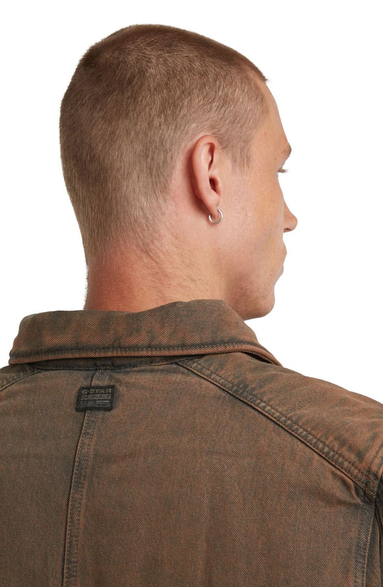 G-STAR A-Line Padded Coach's Jacket, Alternate, color, Worn In Pecan Brown