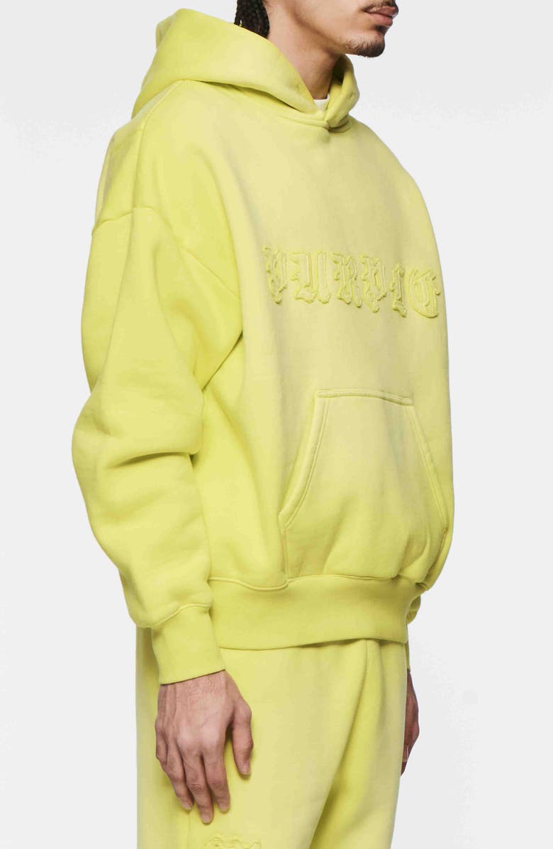 PURPLE BRAND Cotton Fleece Graphic Hoodie, Alternate, color, Green