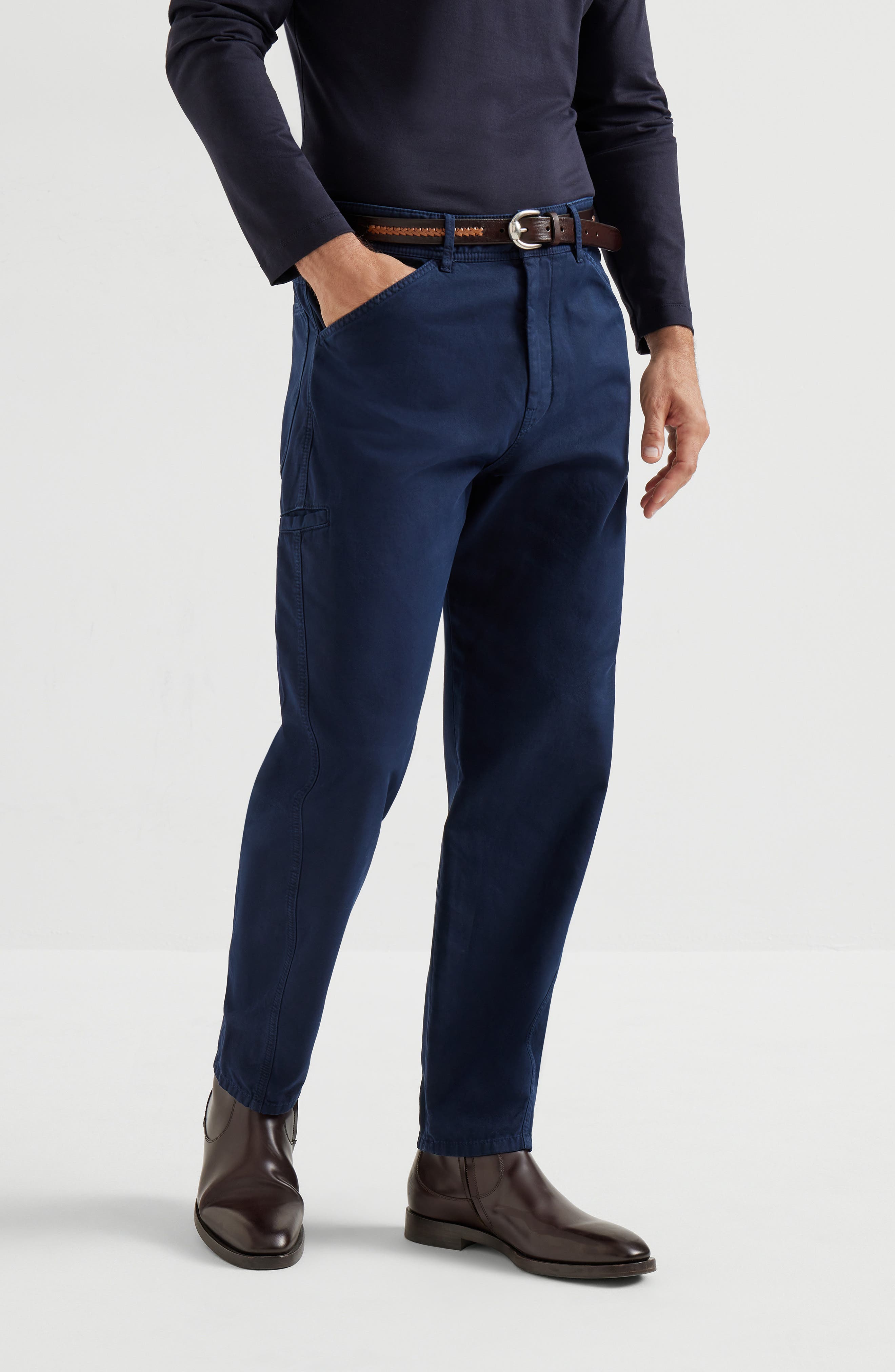 Gabardine trousers - image 4