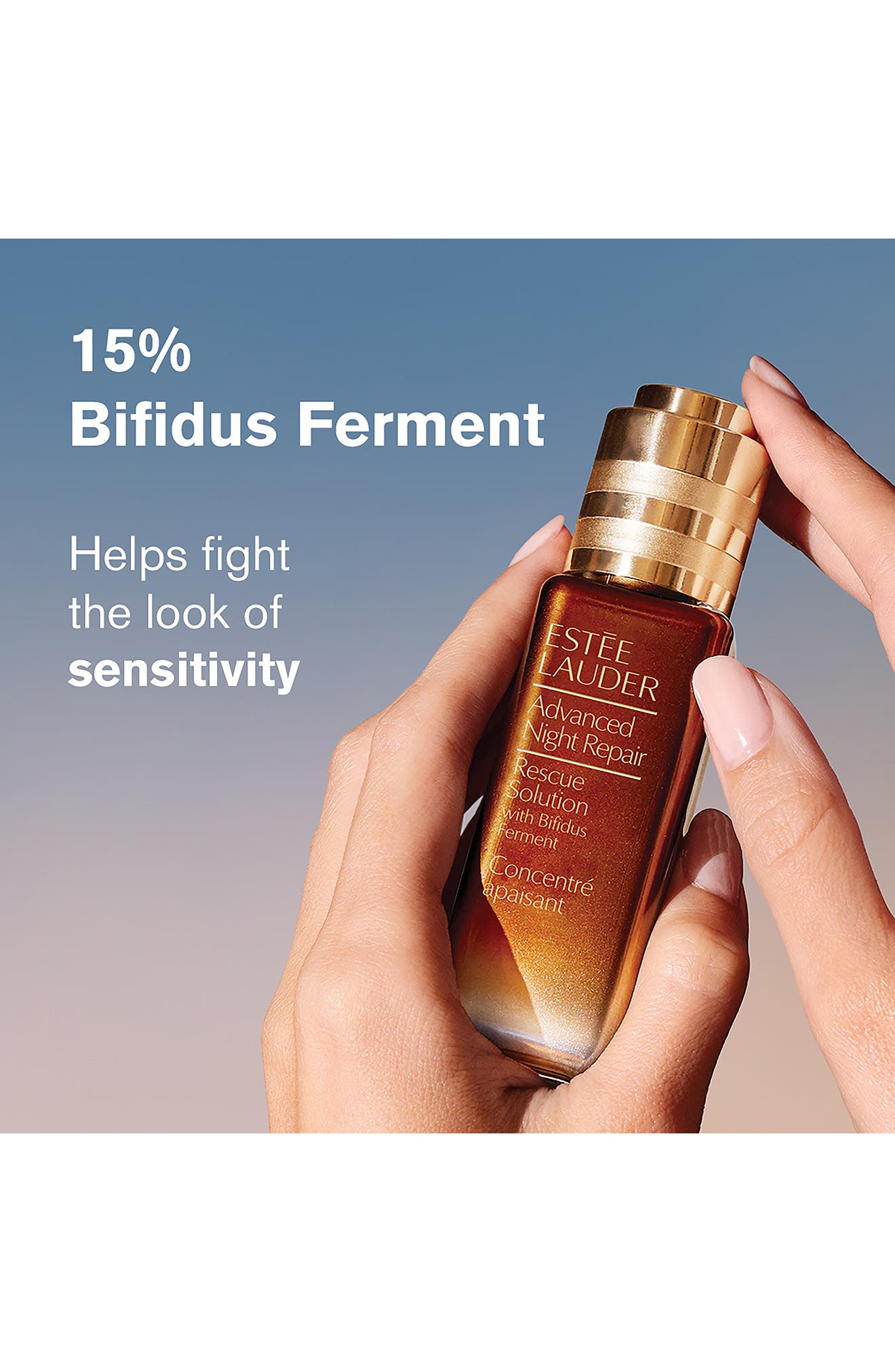 Advanced Night Repair Rescue Solution Face Serum with 15% Bifidus 