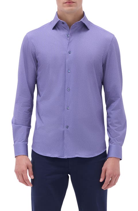 Devon Medallion Print OoohCotton® Button-Up Shirt