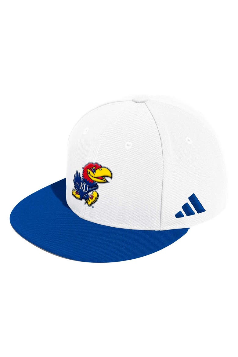 Men's adidas White Kansas Jayhawks On-Field Baseball Fitted Hat, Alternate, color, White