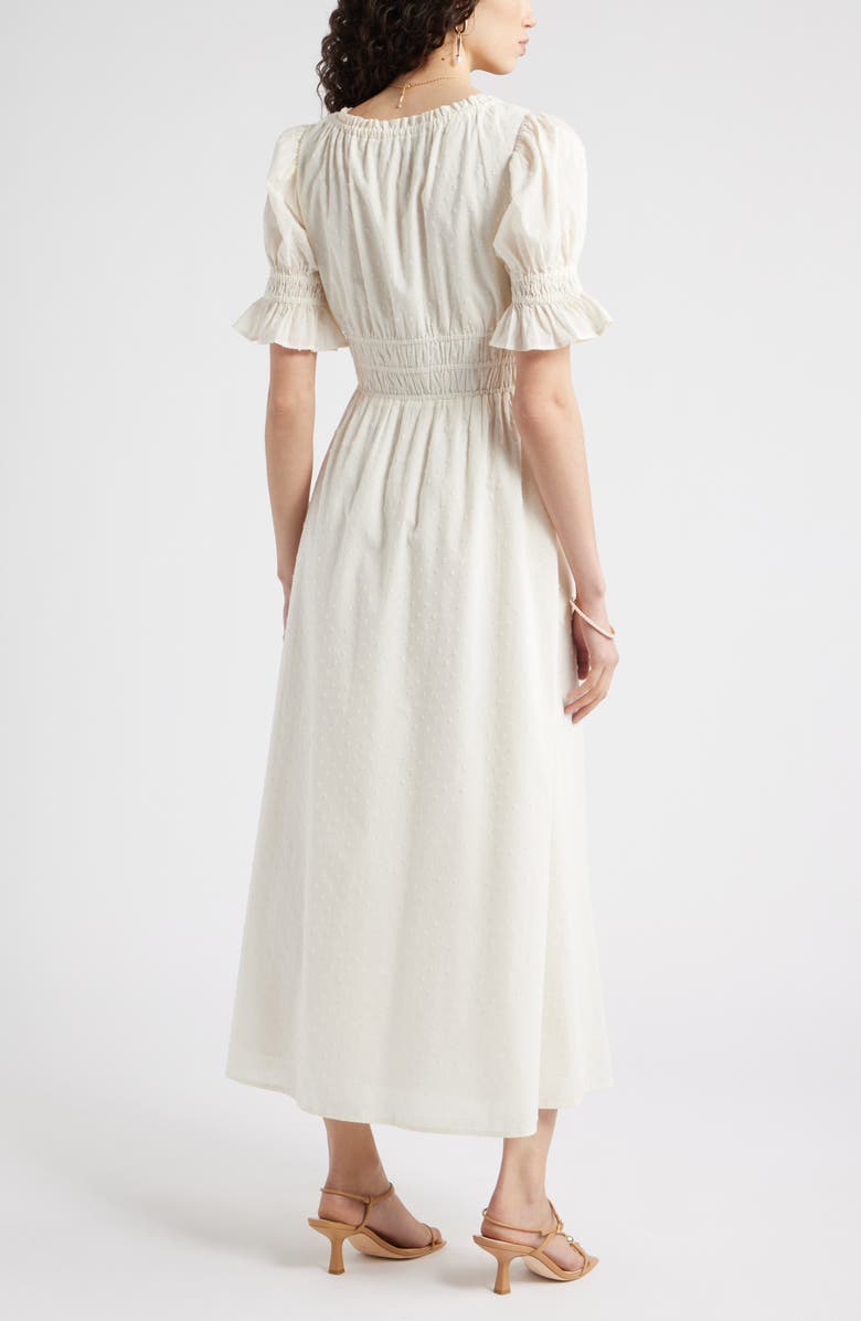 Chelsea28 Smocked Waist Maxi Dress, Alternate, color, Ivory Pristine