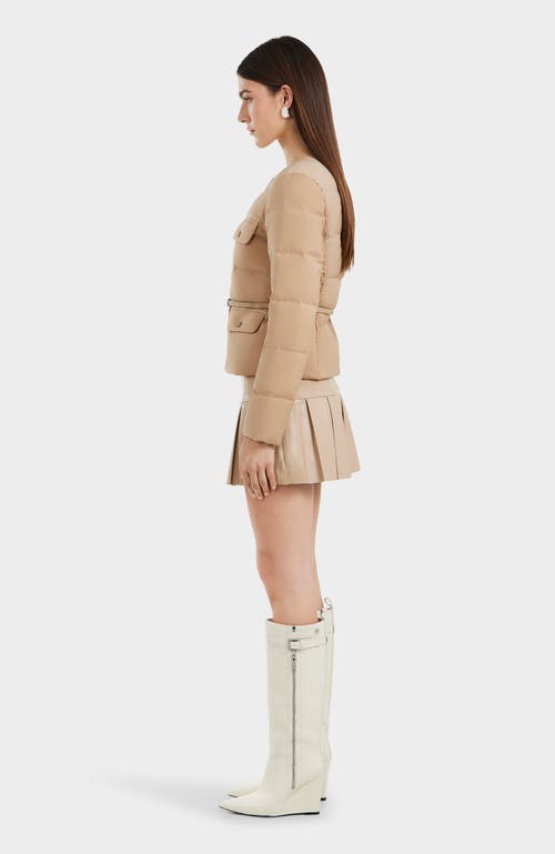 Rudsak Quilted Light Down Jacket In Almond
