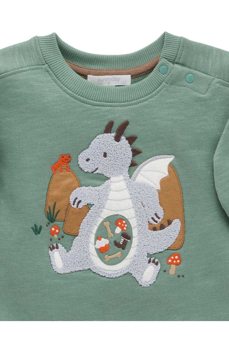 Hungry Dragon Sweater, Alternate, color, Glade