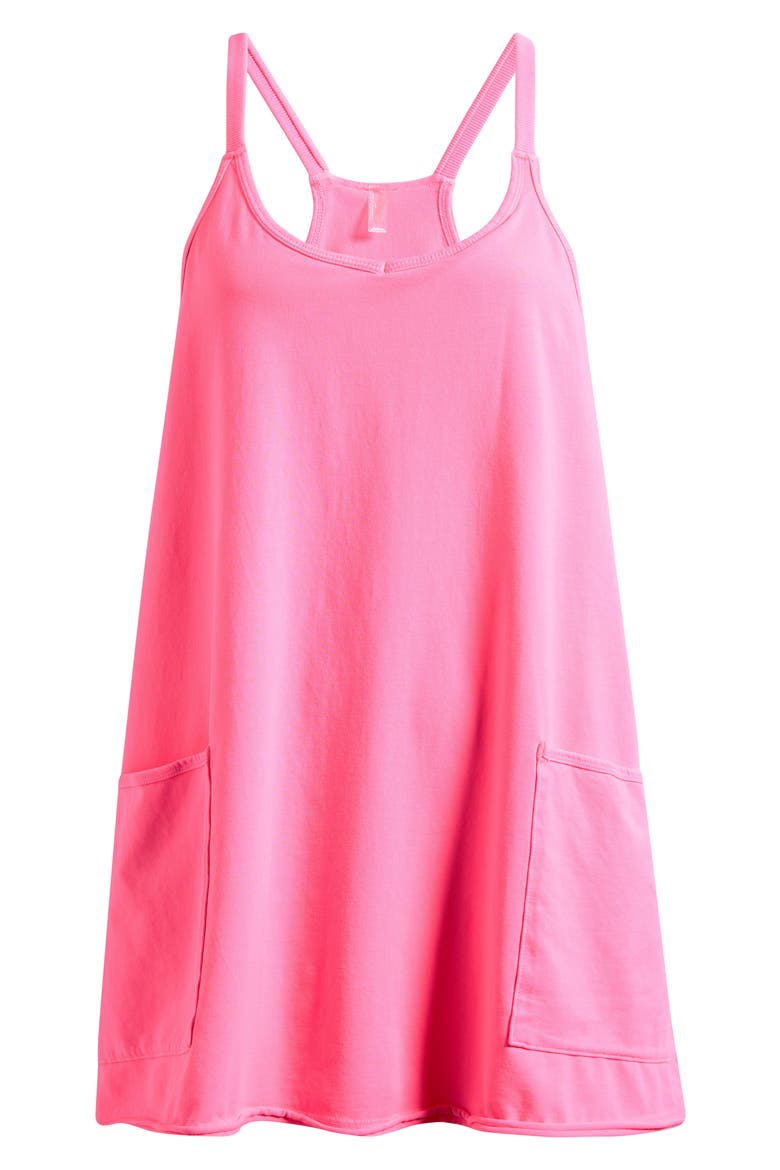 FP Movement Hot Shot Racerback Romper, Alternate, color, HOT PINK