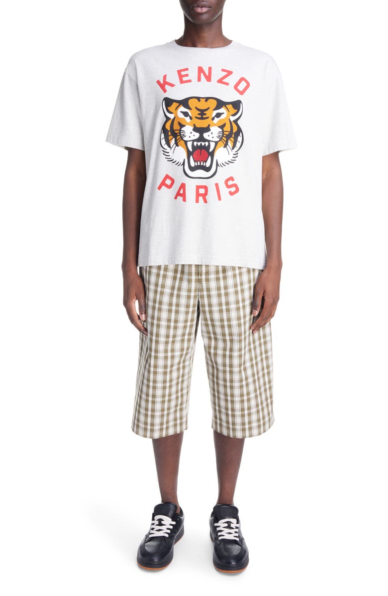 KENZO Lucky Tiger Oversize Cotton Graphic T-Shirt, Alternate, color, 
