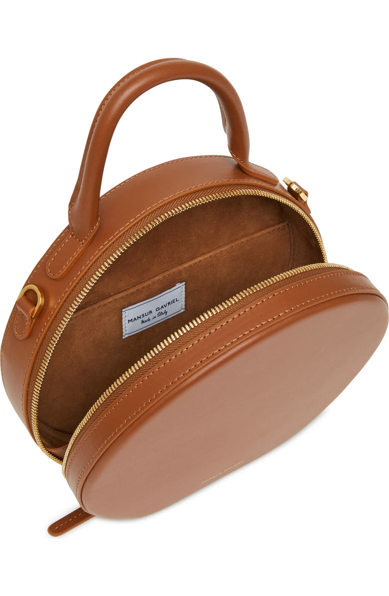 Mansur Gavriel Calfskin Leather Circle Crossbody Bag, Alternate, color,