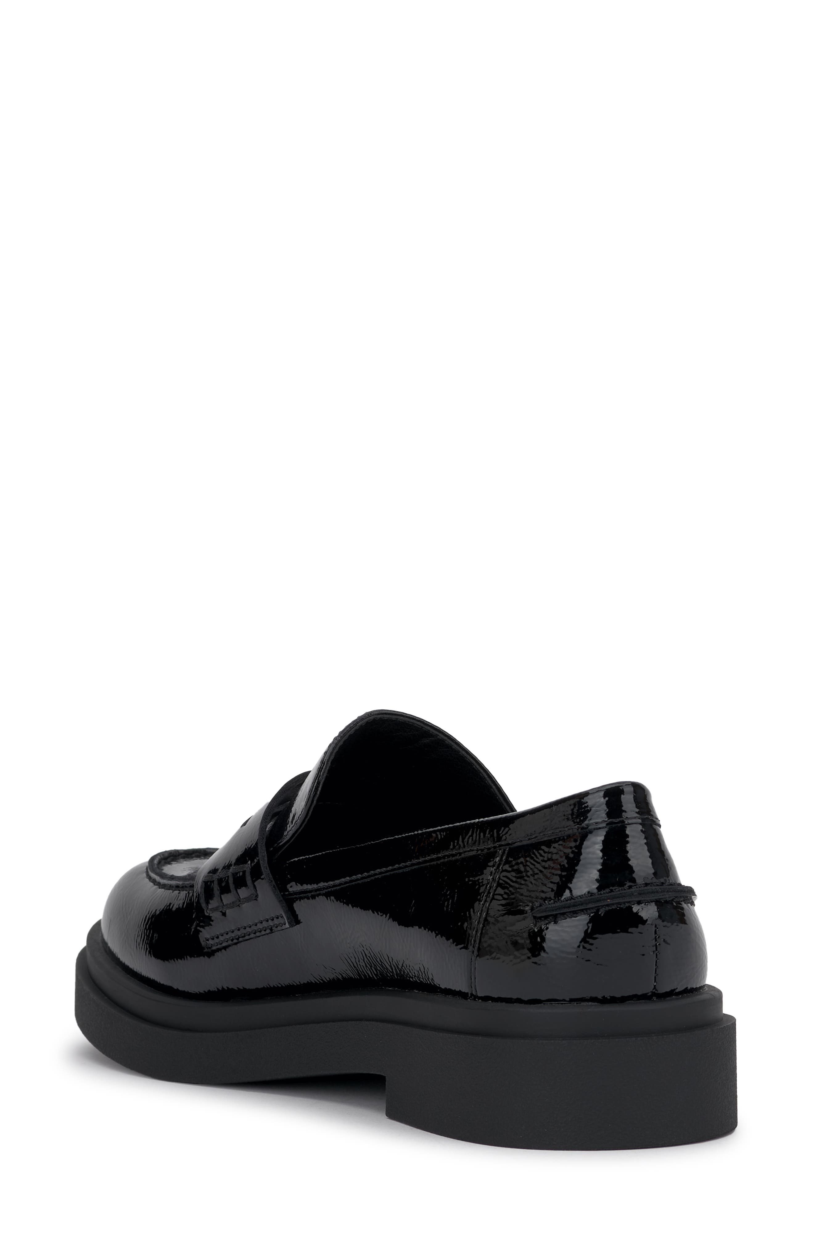 Xuris Platform Penny Loafer, Alternate, color, BLACK