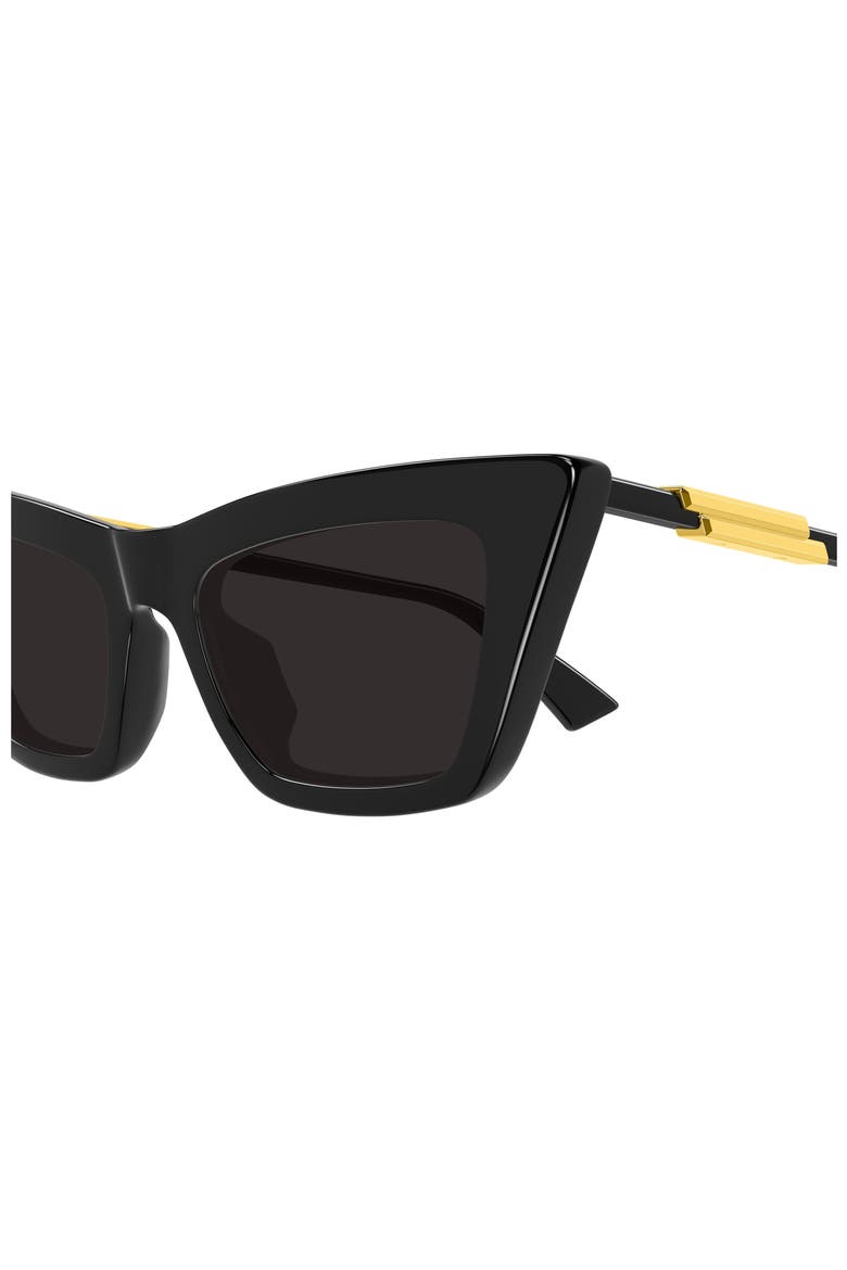 53mm Cat Eye Sunglasses, Alternate, color, BLACK