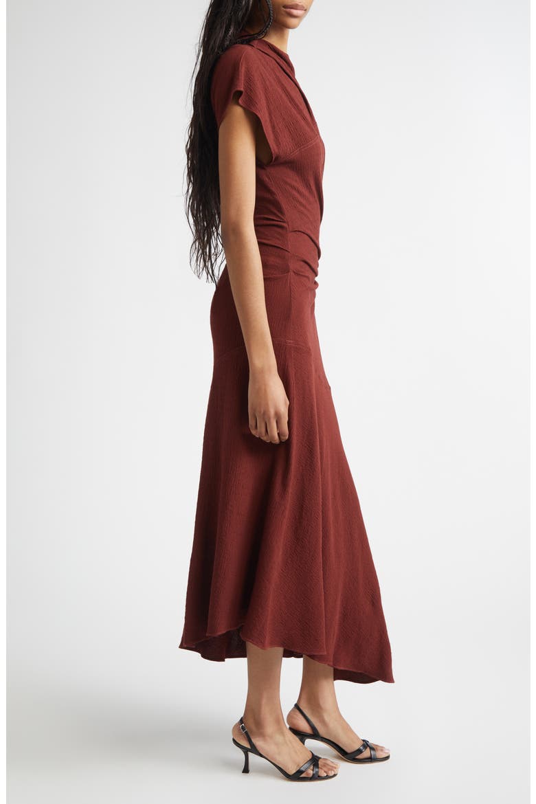 Dena Ruched Off the Shoulder Gown, Alternate, color, BLACK CHERRY