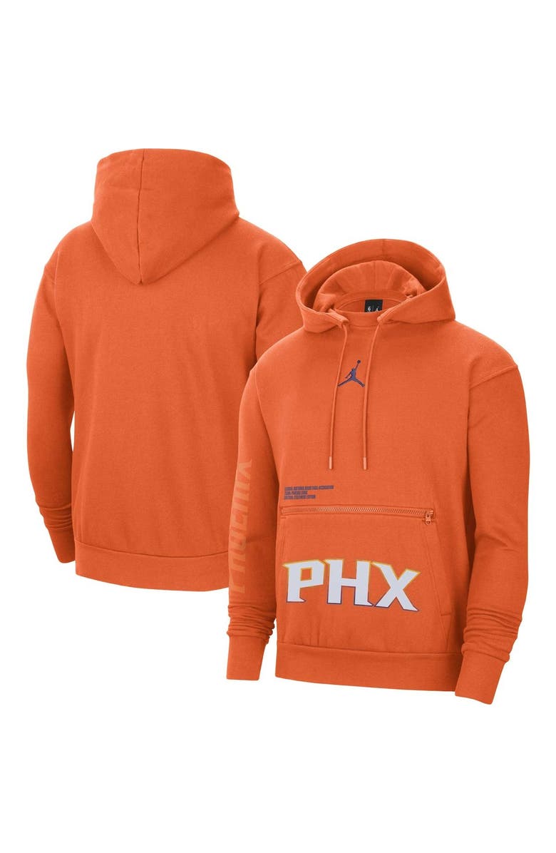 Jordan Brand Men's Jordan Brand Orange Phoenix Suns Courtside Statement Edition Pullover Hoodie, Main, color, Orange
