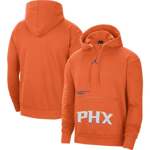 Men's Jordan Brand Orange Phoenix Suns Courtside Statement Edition Pullover Hoodie