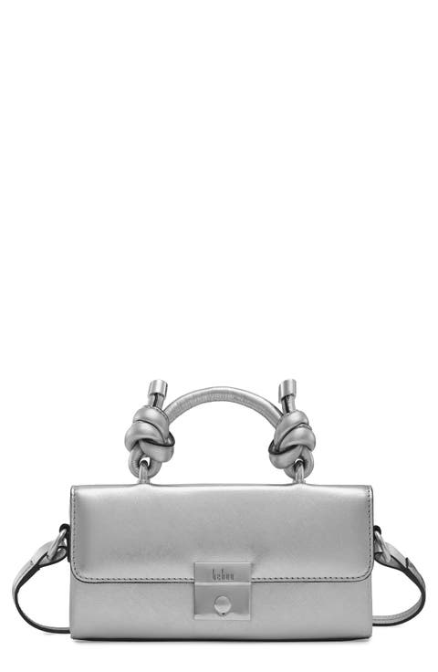 Micro Mary Soft Metallic Leather Crossbody Bag
